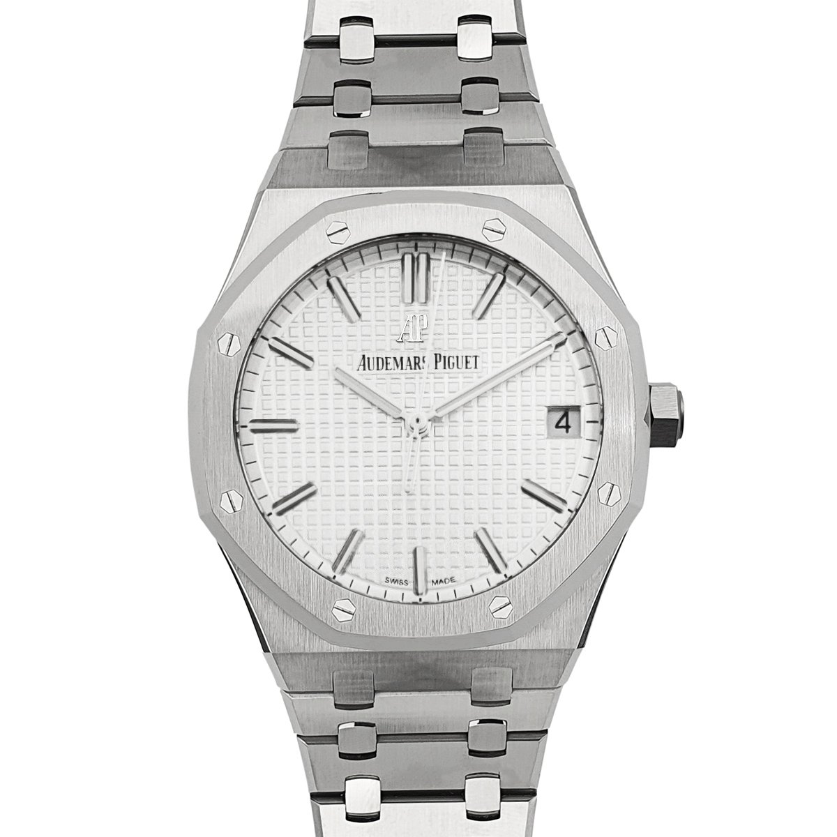 Royal Oak 15500 White Dial