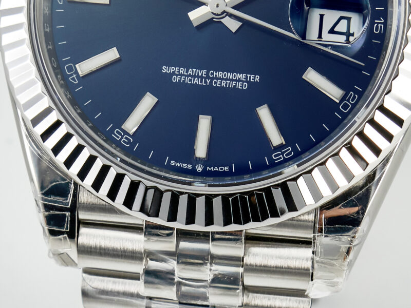 Datejust 36mm 126334 VSF Blue Dial Stick Markers in White Gold - Image 7