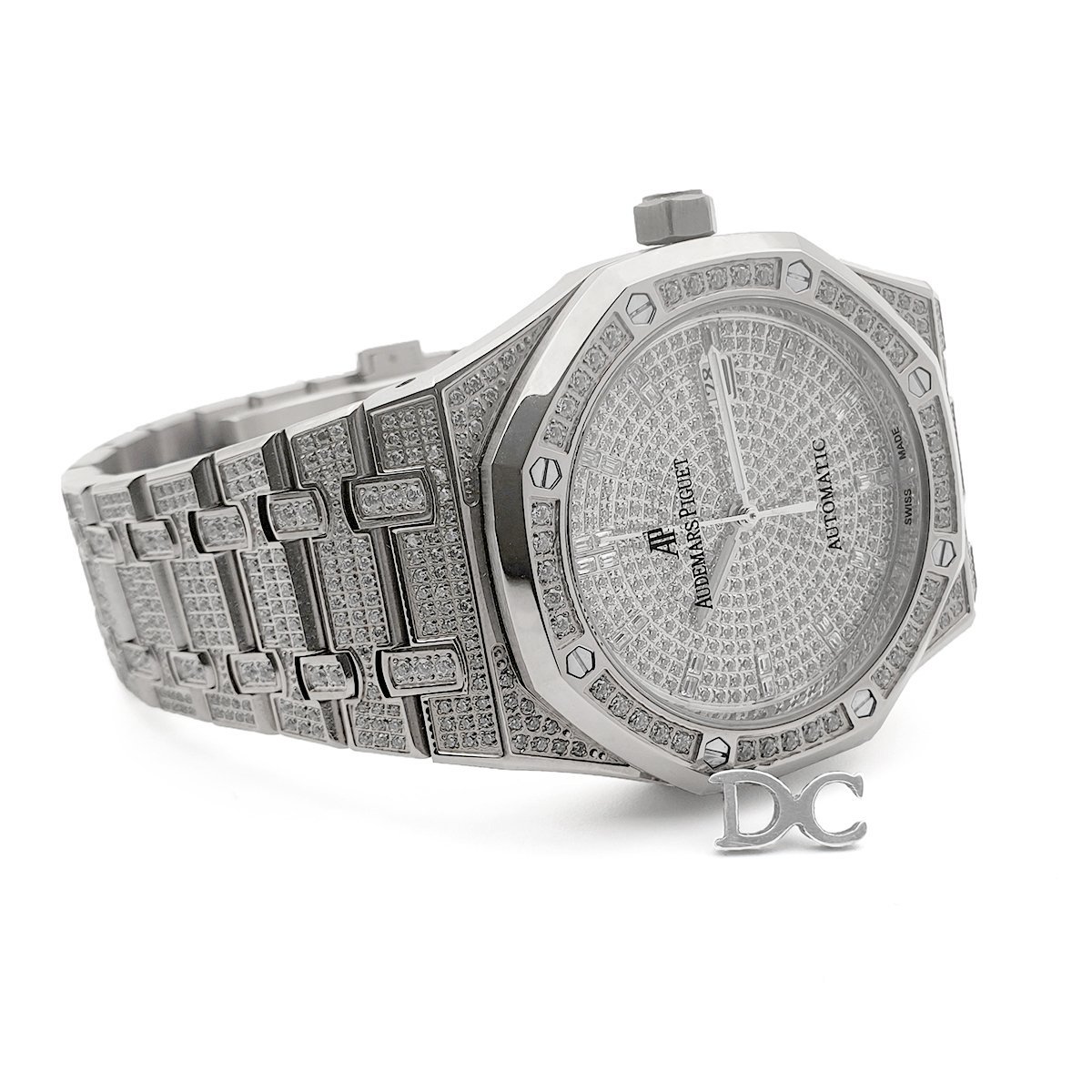 Royal Oak 41mm 15402 Full Diamond Paved In White Gold on Bracelet - Image 3