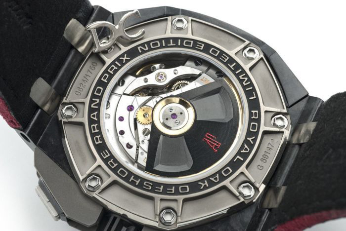 Royal Oak Offshore 26290IO 44mm Ceramic JF Black/Red Dial on Black Leather Strap A3126 - Image 8