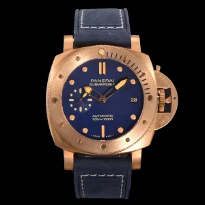 PAM1074 Submersible Bronzo Blu Abisso 42mm