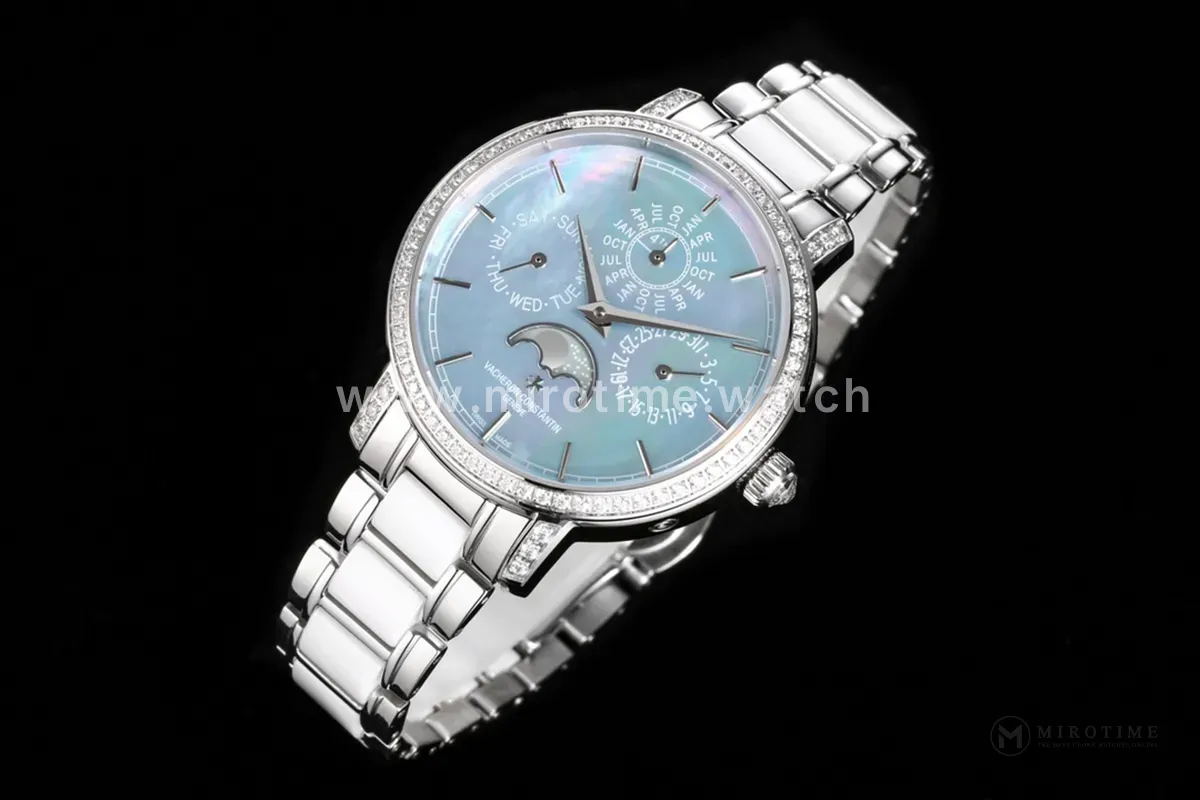 Traditionelle Perpetual Calendar Ultra-Thin 4305T/000G-B948 Blue Dial in White Gold on Bracelet - Image 2