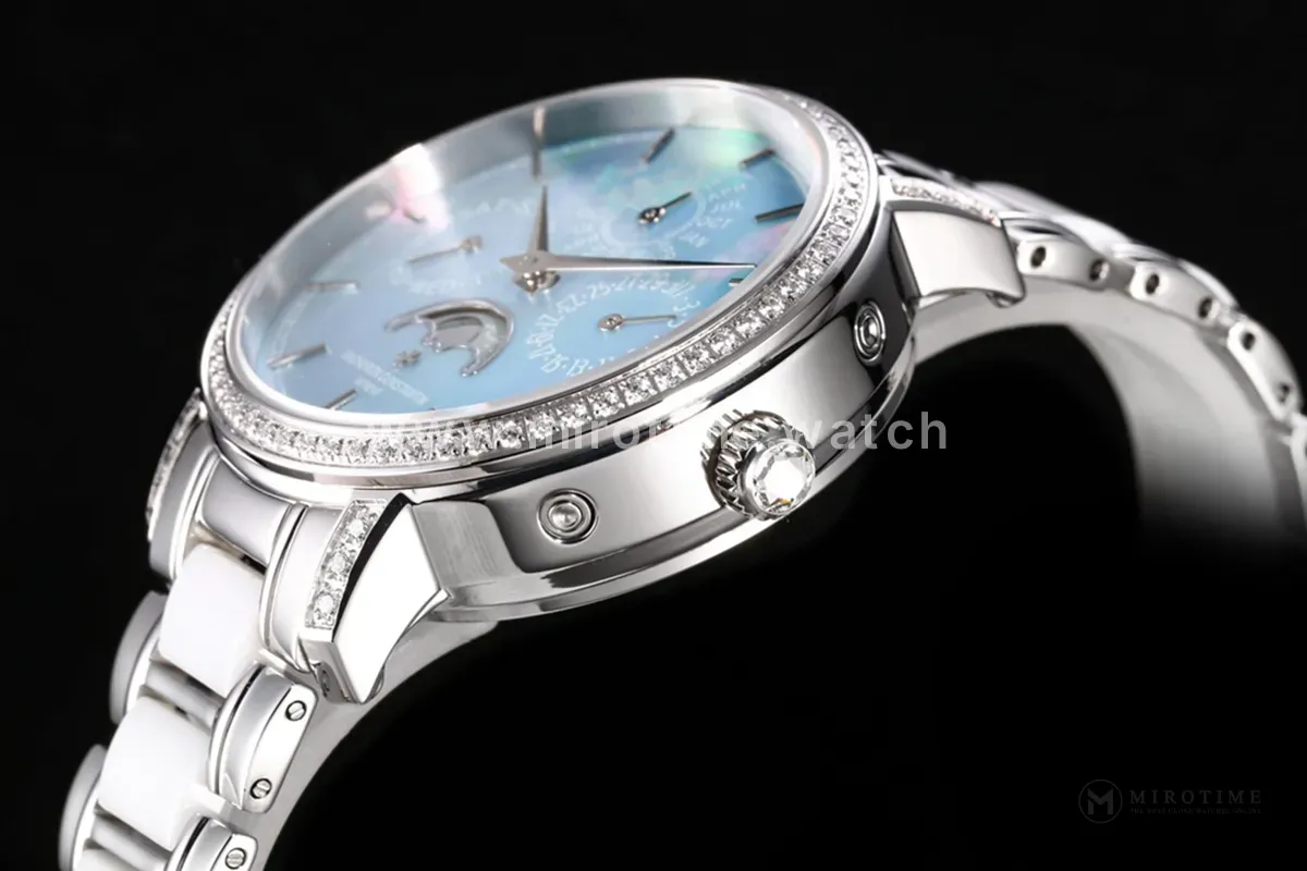 Traditionelle Perpetual Calendar Ultra-Thin 4305T/000G-B948 Blue Dial in White Gold on Bracelet - Image 6