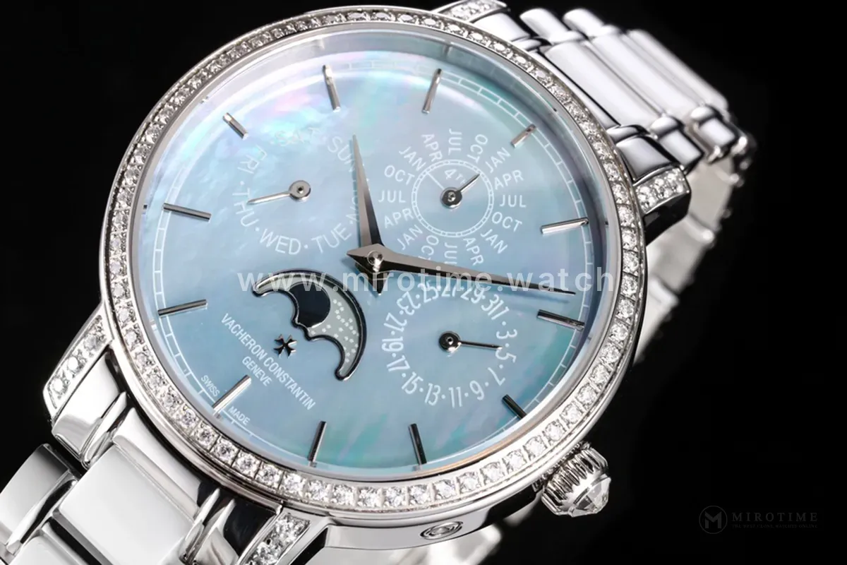 Traditionelle Perpetual Calendar Ultra-Thin 4305T/000G-B948 Blue Dial in White Gold on Bracelet - Image 4