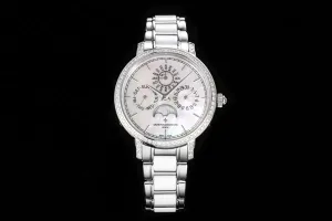 Traditionelle Perpetual Calendar Ultra-Thin 4305T/000G White Dial in White Gold on Bracelet