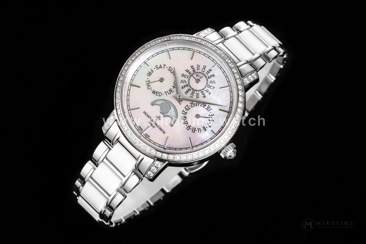 Traditionelle Perpetual Calendar Ultra-Thin 4305T/000G White Dial in White Gold on Bracelet - Image 2