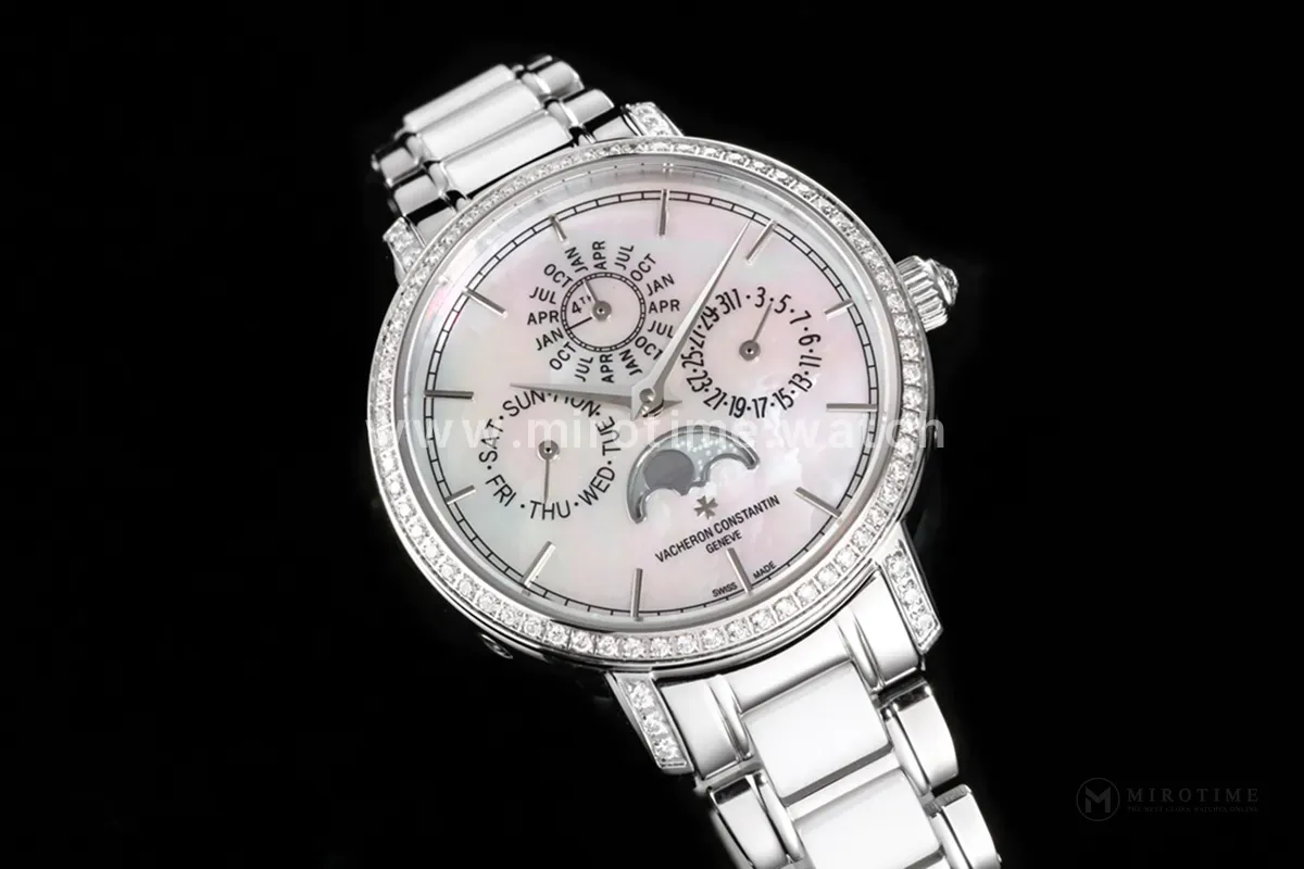 Traditionelle Perpetual Calendar Ultra-Thin 4305T/000G White Dial in White Gold on Bracelet - Image 3
