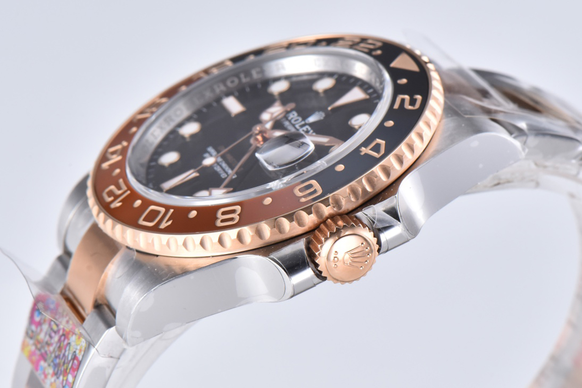GMT Master II 126715 CHNR Clean Factory “Rootbeer” in Rose Gold and Steel - Image 7