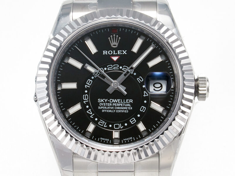 Sky-Dweller 326934 904L SS ZF 1:1 Best Edition Black Dial on SS Bracelet A2824 - Image 2