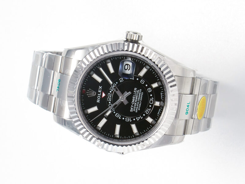 Sky-Dweller 326934 904L SS ZF 1:1 Best Edition Black Dial on SS Bracelet A2824 - Image 5