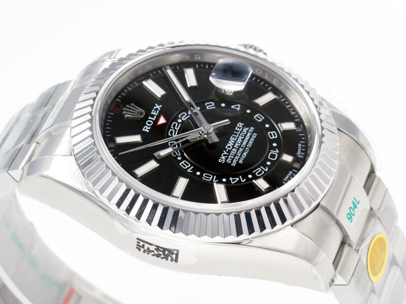 Sky-Dweller 326934 904L SS ZF 1:1 Best Edition Black Dial on SS Bracelet A2824 - Image 6