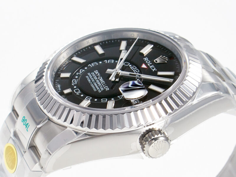 Sky-Dweller 326934 904L SS ZF 1:1 Best Edition Black Dial on SS Bracelet A2824 - Image 13