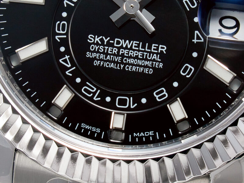 Sky-Dweller 326934 904L SS ZF 1:1 Best Edition Black Dial on SS Bracelet A2824 - Image 9