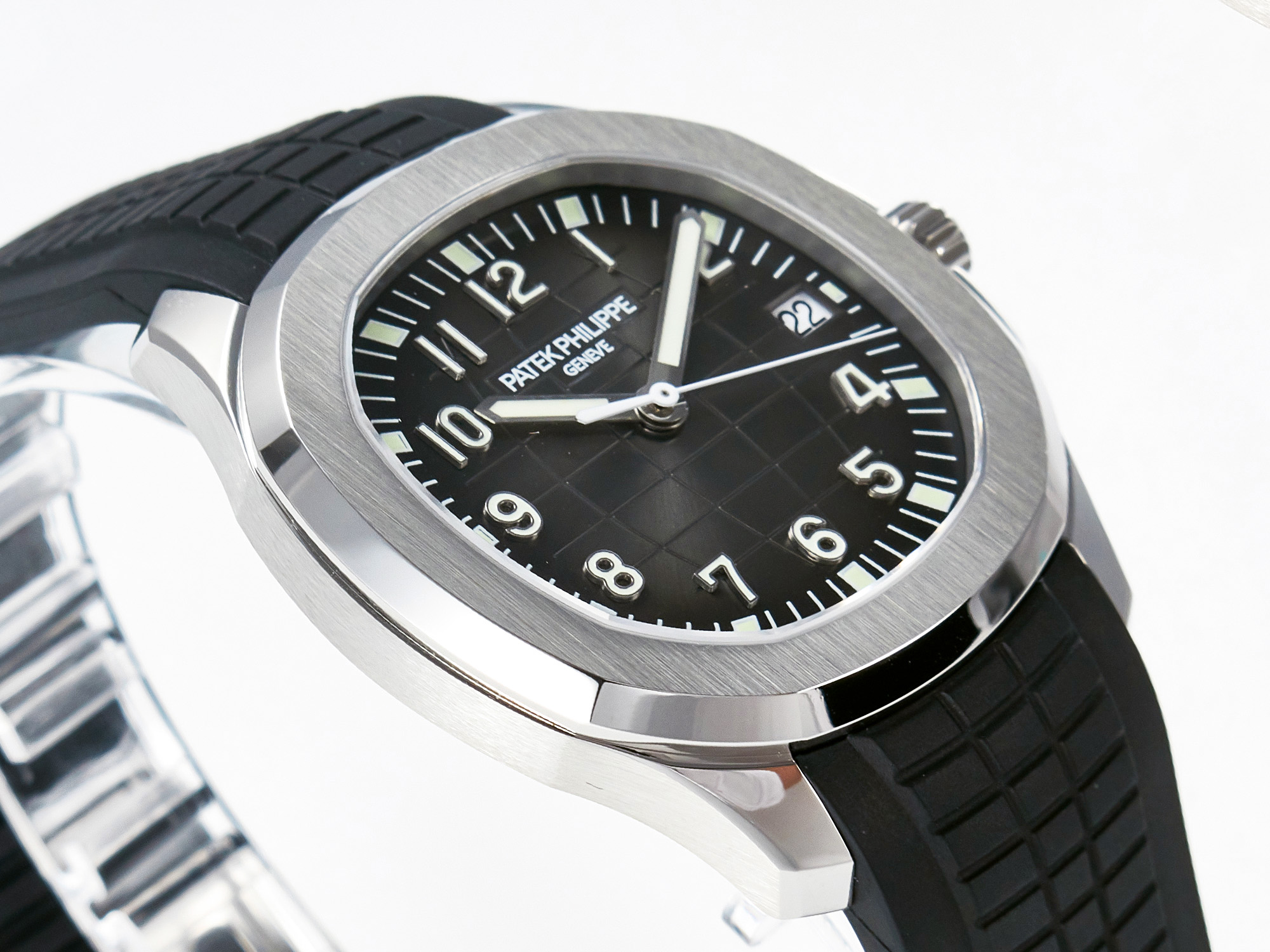 Aquanaut 5167 40mm SS 3KF 1:1 Best Edition Black Dial on Black Rubber Strap A330 Super Clone V3 - Image 6
