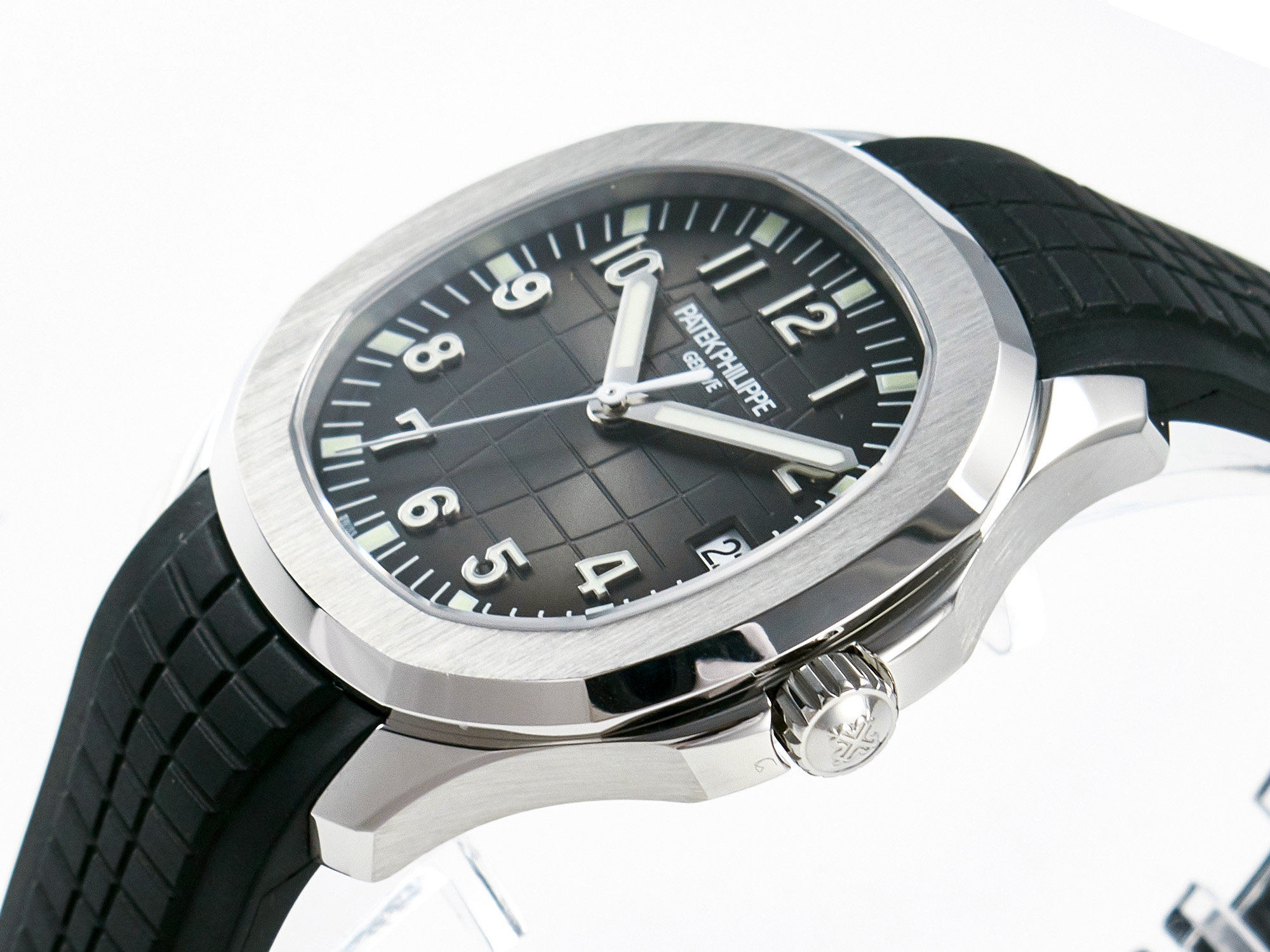 Aquanaut 5167 40mm SS 3KF 1:1 Best Edition Black Dial on Black Rubber Strap A330 Super Clone V3 - Image 7