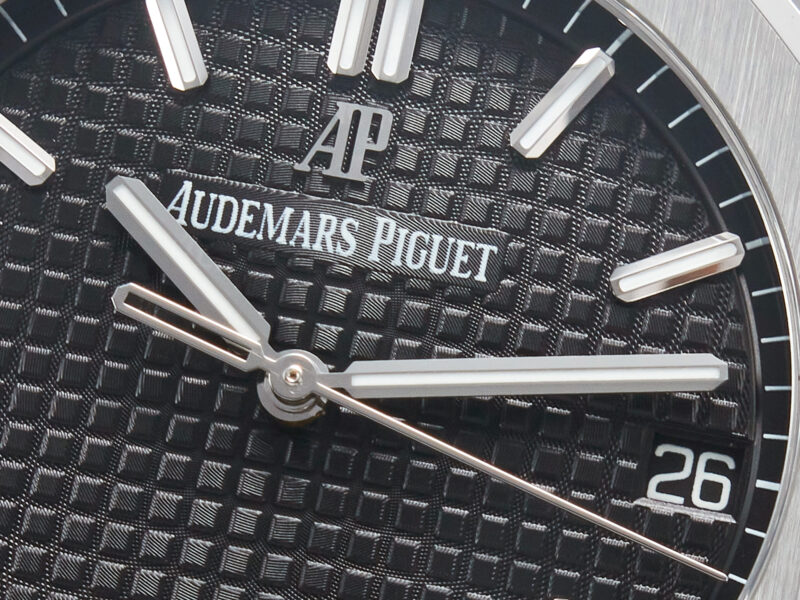 Royal Oak 41mm 15500 SS ZF 1:1 Best Edition Black Textured Dial on SS Bracelet SA4302 Super Clone V3 - Image 5