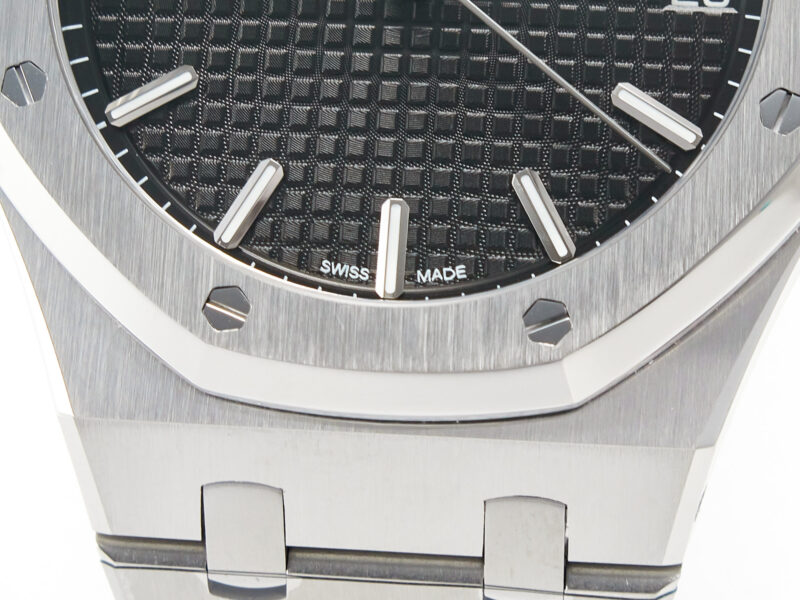 Royal Oak 41mm 15500 SS ZF 1:1 Best Edition Black Textured Dial on SS Bracelet SA4302 Super Clone V3 - Image 7