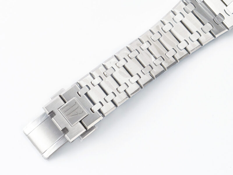Royal Oak 41mm 15500 SS ZF 1:1 Best Edition Black Textured Dial on SS Bracelet SA4302 Super Clone V3 - Image 9