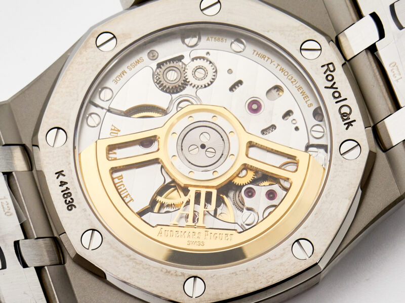 Royal Oak 41mm 15500 SS ZF 1:1 Best Edition Black Textured Dial on SS Bracelet SA4302 Super Clone V3 - Image 11