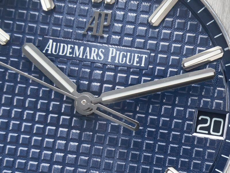 Royal Oak 41mm 15500 SS ZF 1:1 Best Edition Blue Textured Dial on SS Bracelet SA4302 Super Clone V3 - Image 8