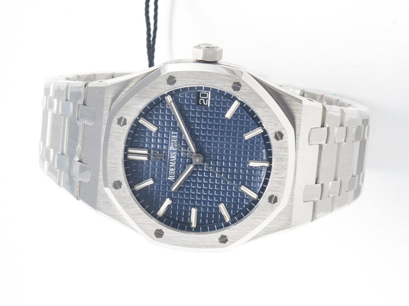 Royal Oak 41mm 15500 SS ZF 1:1 Best Edition Blue Textured Dial on SS Bracelet SA4302 Super Clone V3 - Image 7