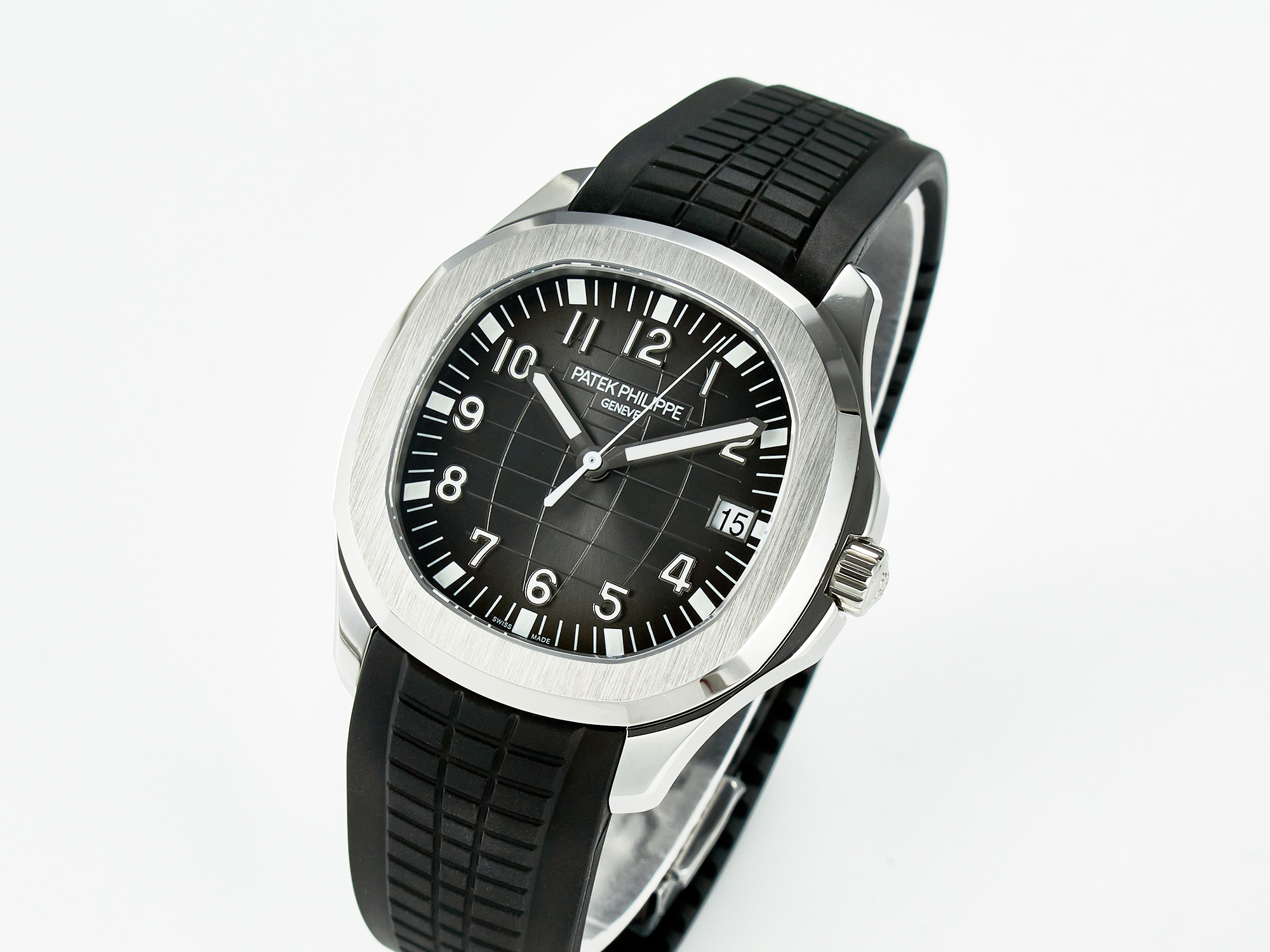 Aquanaut 5167A SS ZF 1:1 Best Edition Black Dial on Black Rubber Strap A324 Super Clone(New clasp) - Image 4