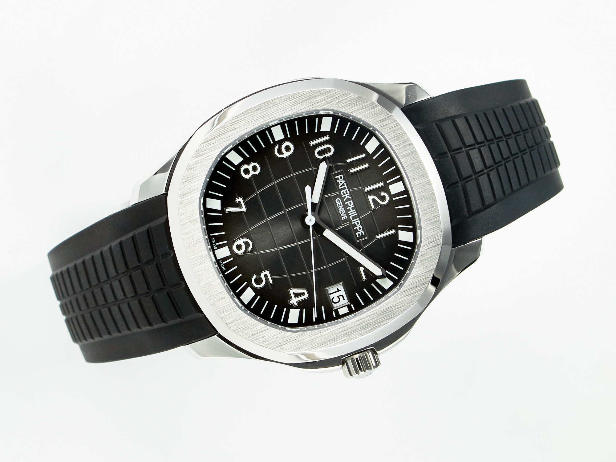 Aquanaut 5167A SS ZF 1:1 Best Edition Black Dial on Black Rubber Strap A324 Super Clone(New clasp) - Image 7