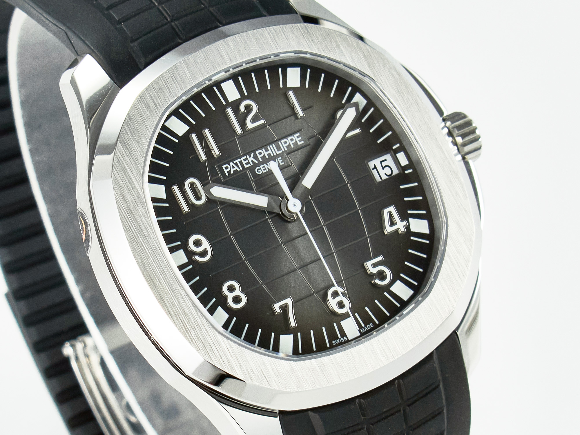 Aquanaut 5167A SS ZF 1:1 Best Edition Black Dial on Black Rubber Strap A324 Super Clone(New clasp) - Image 5