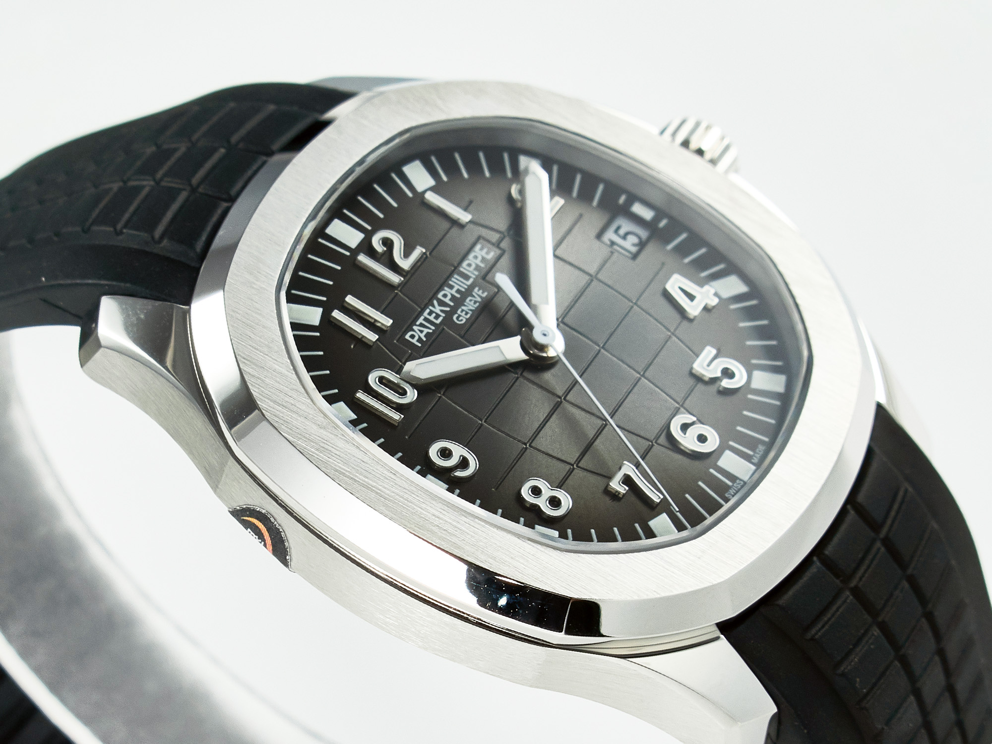 Aquanaut 5167A SS ZF 1:1 Best Edition Black Dial on Black Rubber Strap A324 Super Clone(New clasp) - Image 6
