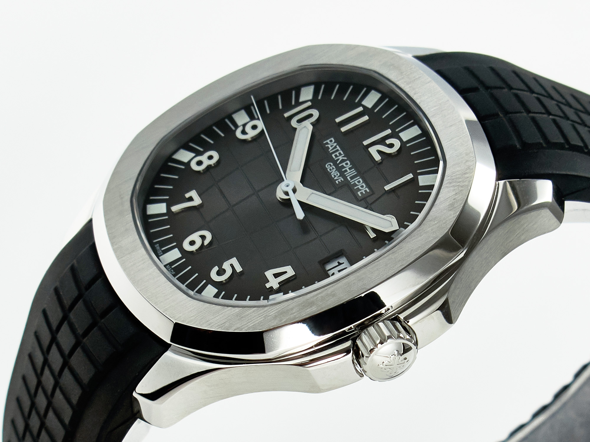 Aquanaut 5167A SS ZF 1:1 Best Edition Black Dial on Black Rubber Strap A324 Super Clone(New clasp) - Image 9