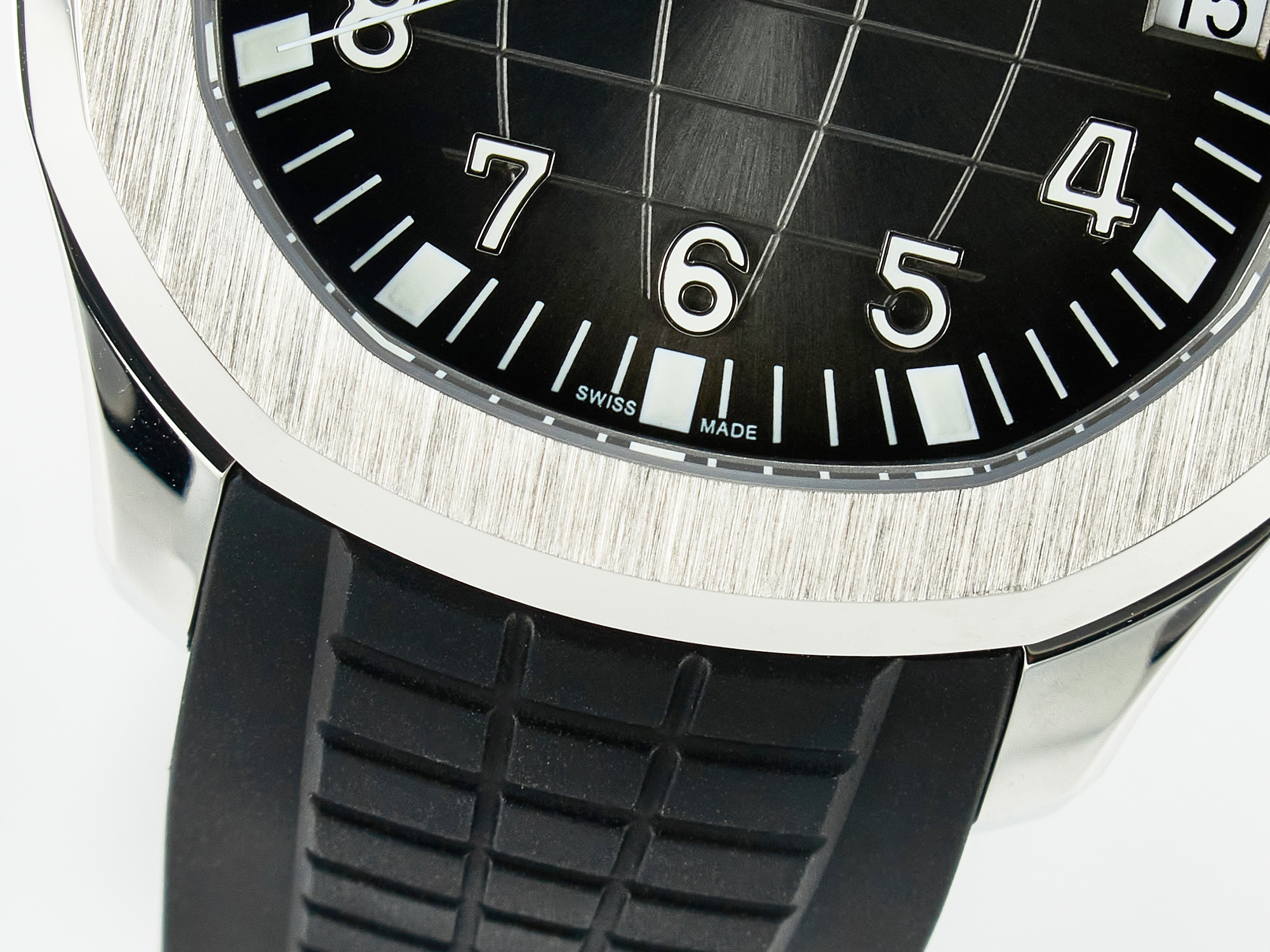 Aquanaut 5167A SS ZF 1:1 Best Edition Black Dial on Black Rubber Strap A324 Super Clone(New clasp) - Image 13