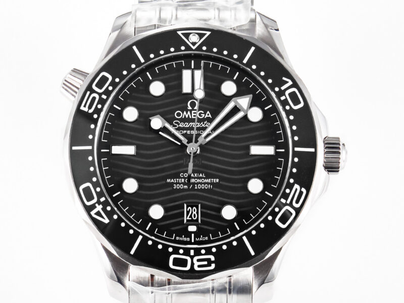 Seamaster Diver 300M VSF 1:1 Best Edition Black Ceramic Black Dial on SS Bracelet A8800 V2 - Image 4