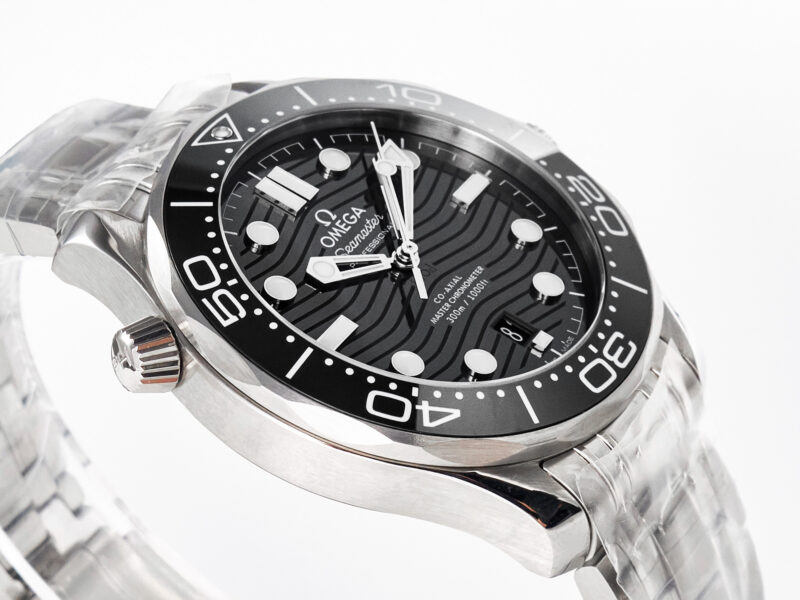 Seamaster Diver 300M VSF 1:1 Best Edition Black Ceramic Black Dial on SS Bracelet A8800 V2 - Image 7
