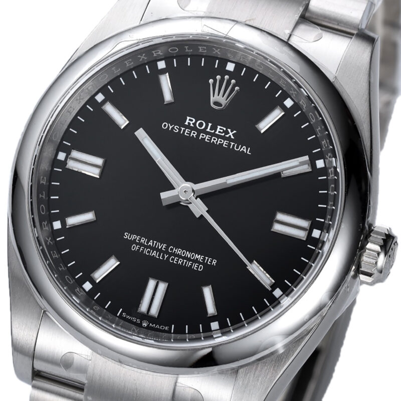 Clean Factory Rolex Oyster Perpetual 36mm Bright Black Dial 124300 - Image 2