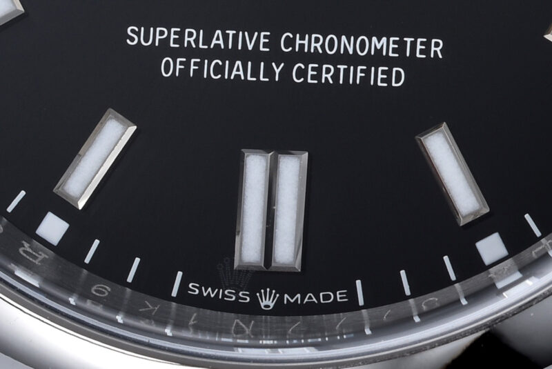 Clean Factory Rolex Oyster Perpetual 36mm Bright Black Dial 124300 - Image 3