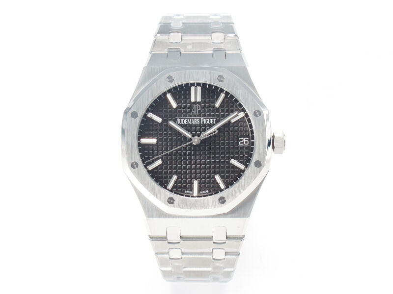 Royal Oak 41mm 15500 SS ZF 1:1 Best Edition Black Textured Dial on SS Bracelet SA4302 Super Clone V3 - Image 5
