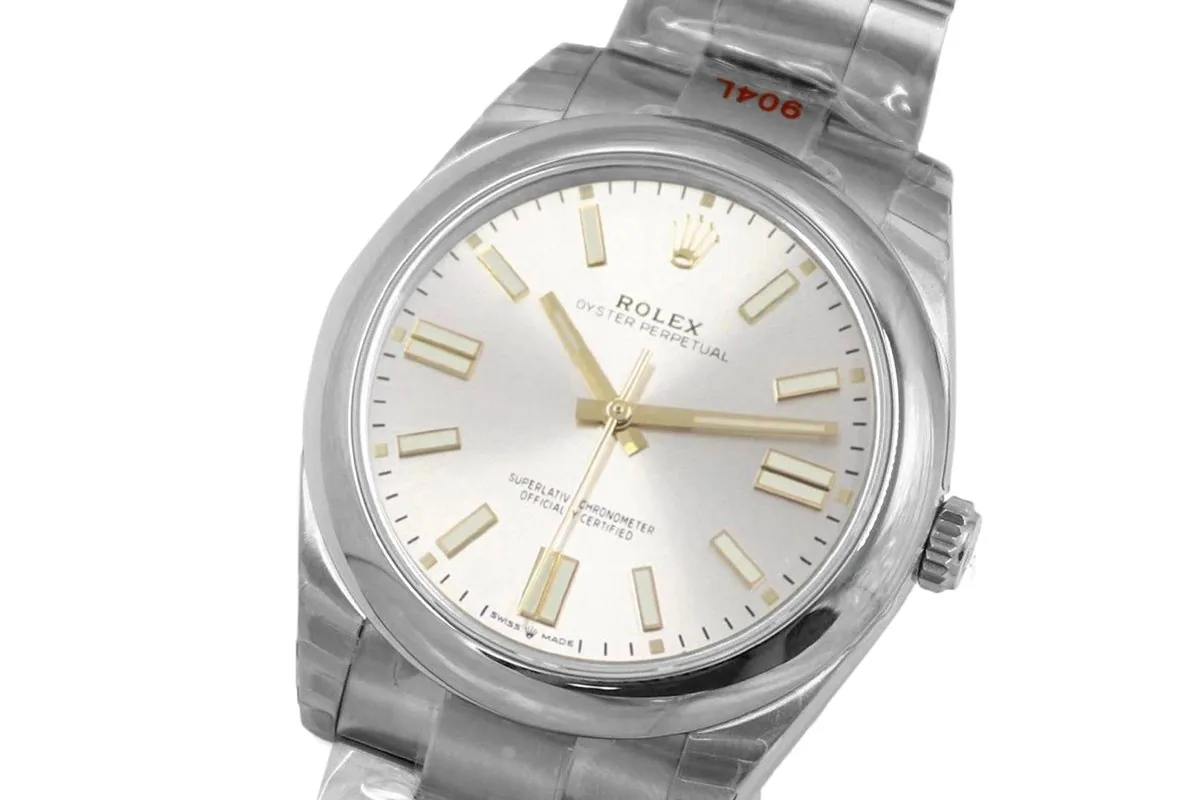 Oyster Perpetual 41mm silbernes Zifferblatt 114300 – Bild 2