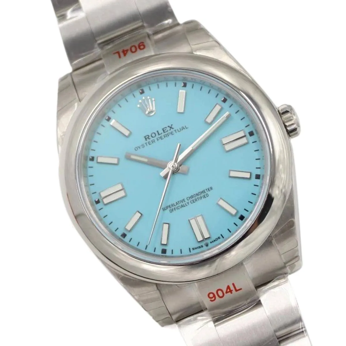 Oyster Perpetual 41mm esfera azul turquesa 114300 - Imagen 4