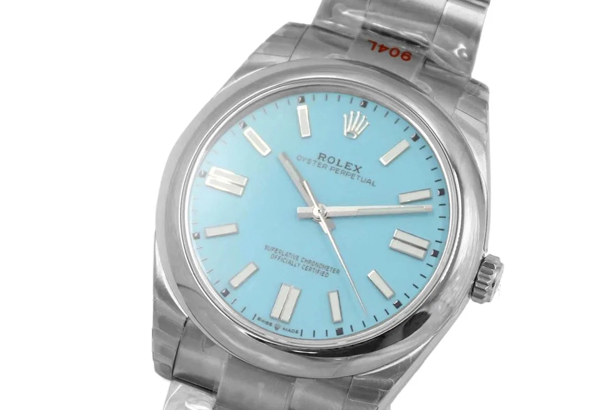 Oyster Perpetual 41mm esfera azul turquesa 114300 - Imagen 3