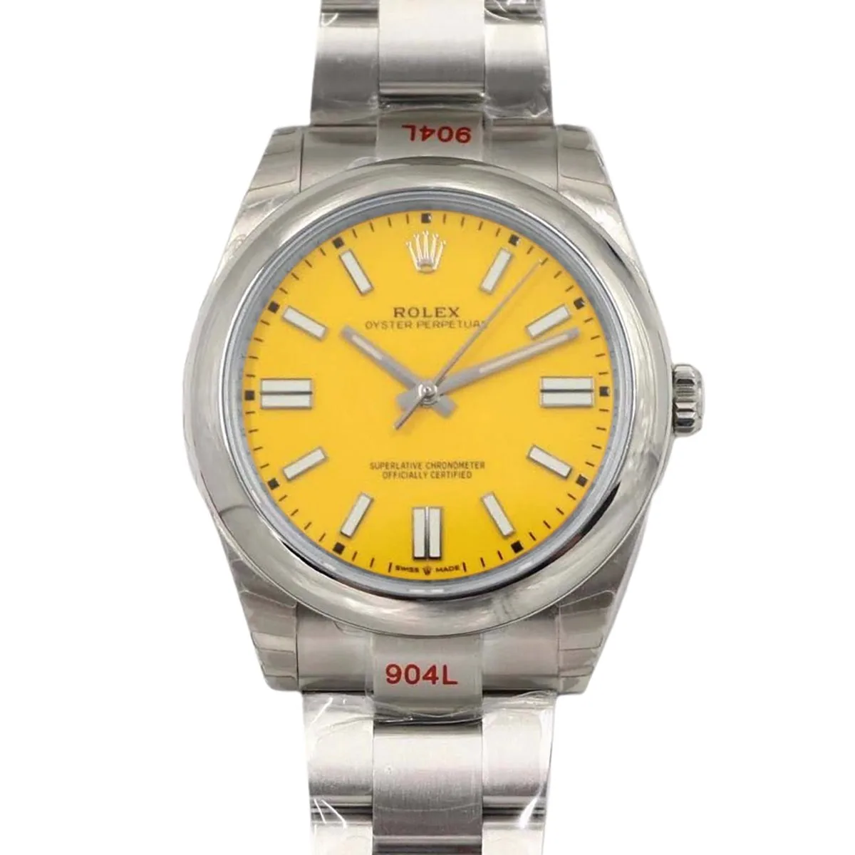 Oyster Perpetual 41mm gelbes Zifferblatt 114300
