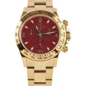 Daytona 116505 Red Dial in Rose Gold