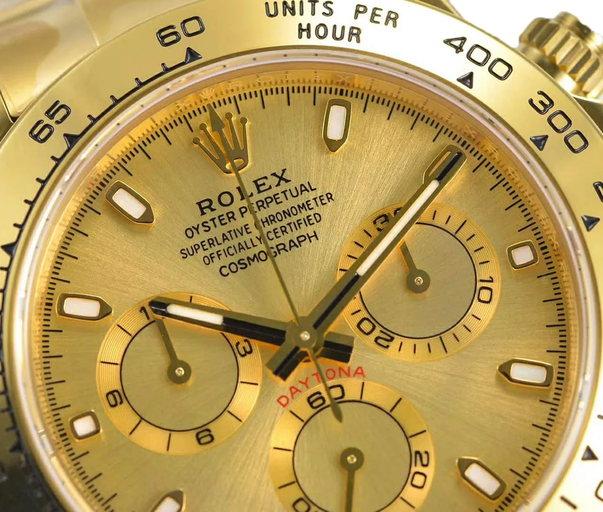Daytona 116508 goldenes Zifferblatt in Gelbgold – Bild 5