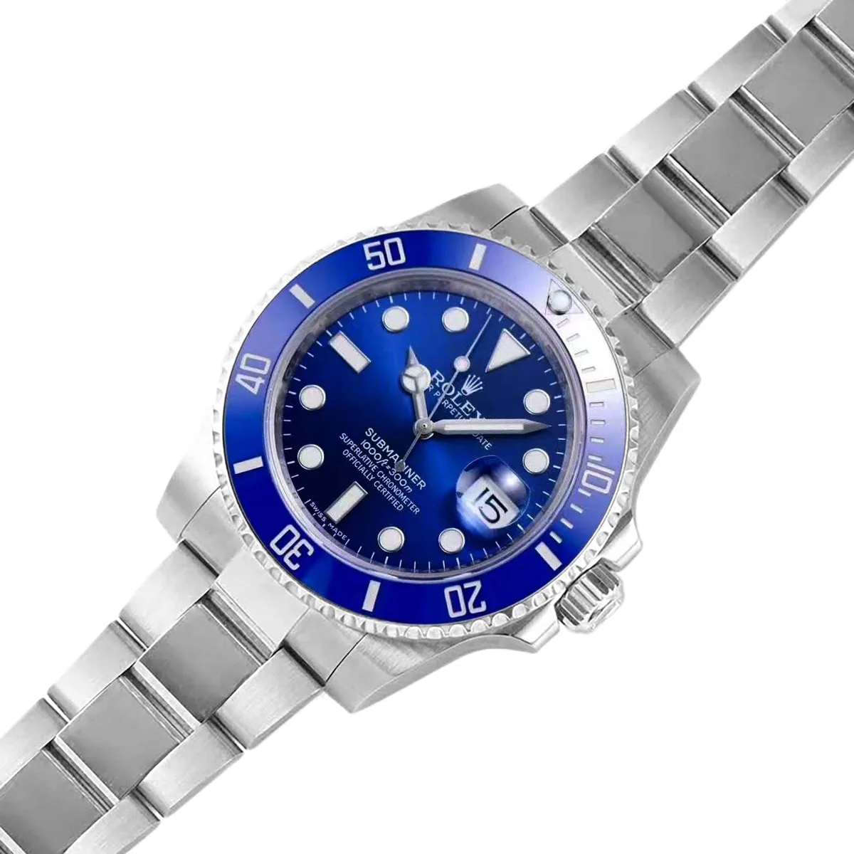 Submariner 116619LB cerámica azul oro blanco - Imagen 4