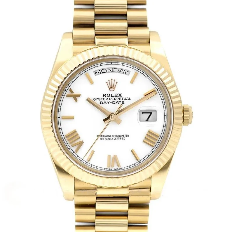 Day-Date 40 228238 White Dial in Yellow Gold