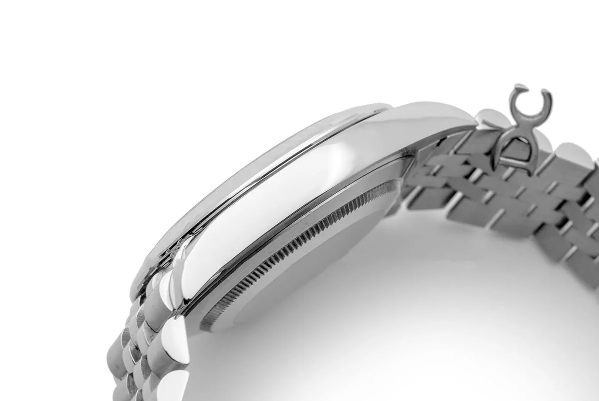 Datejust 41 126334 quadrante grigio indici a bastone in oro bianco - immagine 4