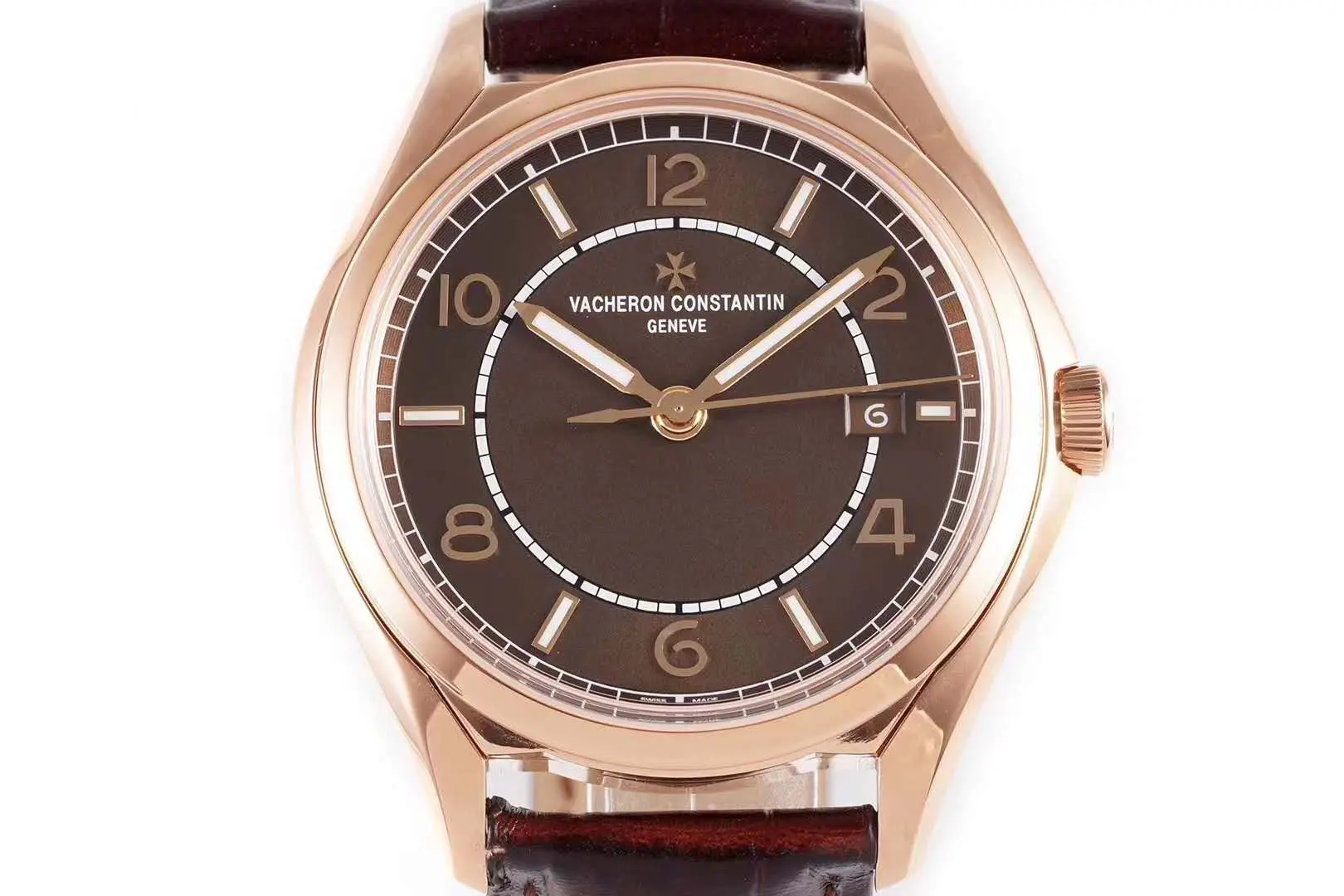 Fiftysix braunes Zifferblatt in Rotgold Ref: 4600E – Bild 3