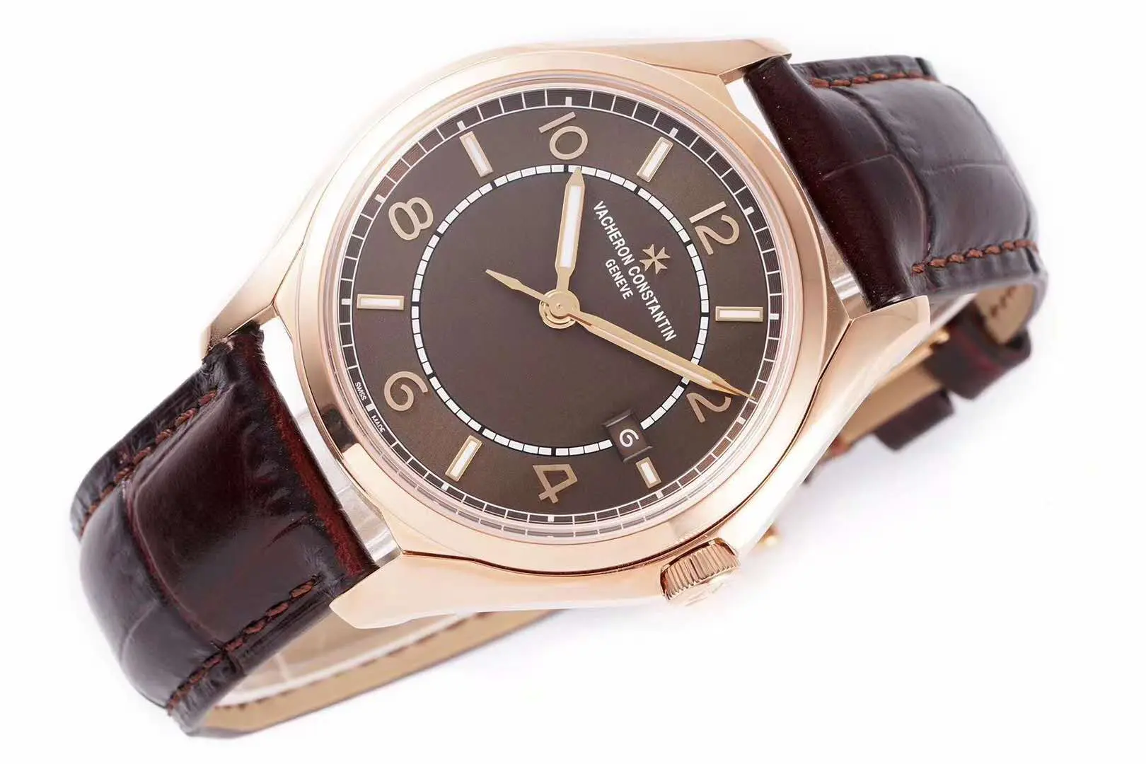 Fiftysix braunes Zifferblatt in Rotgold Ref: 4600E – Bild 2