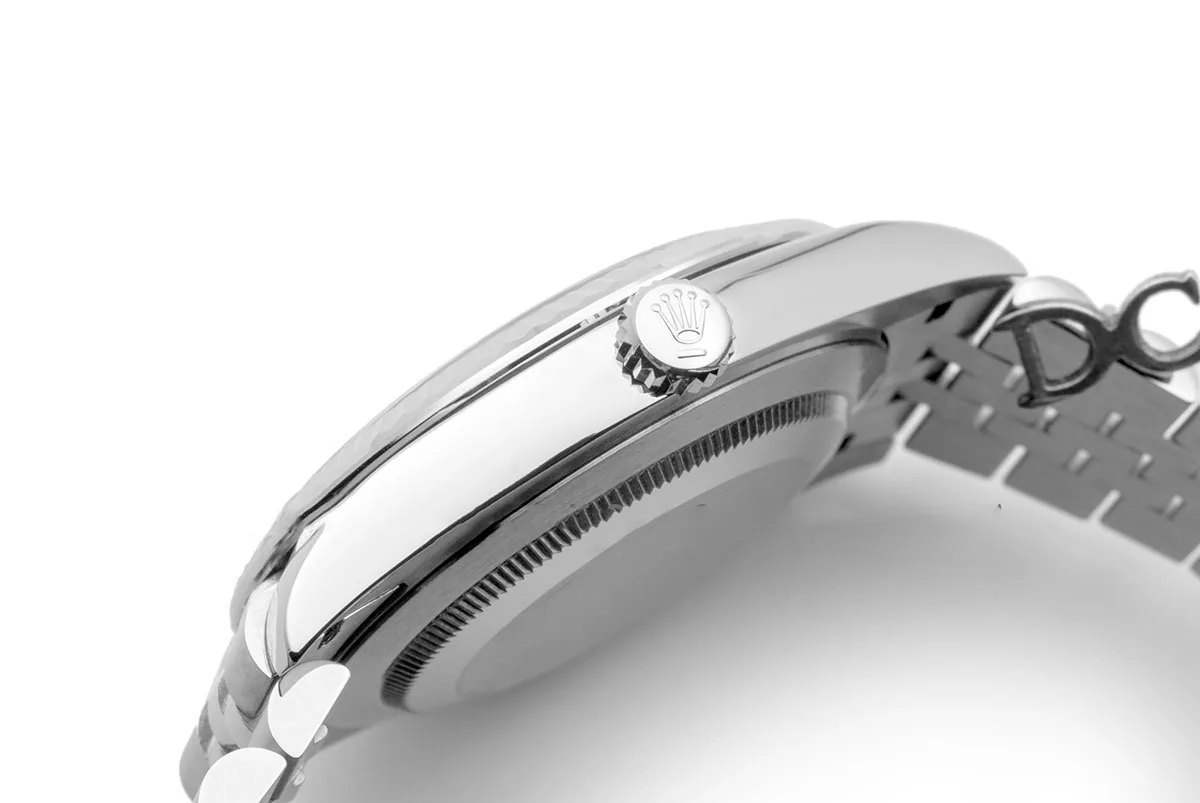 Datejust 41 126334 quadrante grigio indici a bastone in oro bianco - immagine 5