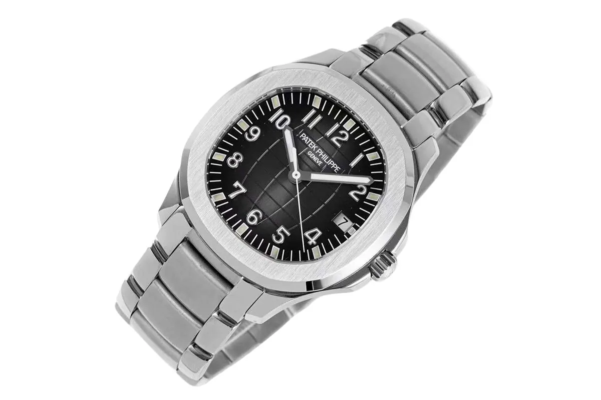 Aquanaut 5167/1A-001 quadrante nero in acciaio su bracciale - immagine 2