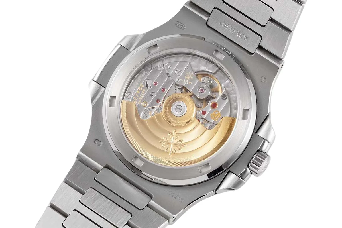 Nautilus Jumbo 5711/1A-011 quadrante bianco con lunetta con diamanti - immagine 9